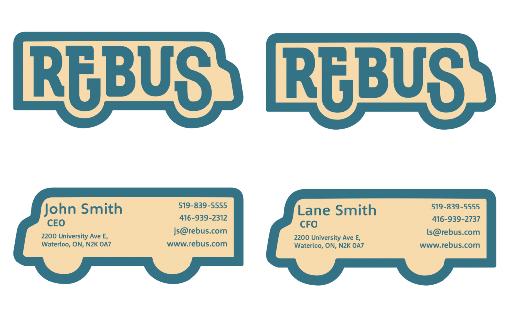 REBUS business cards